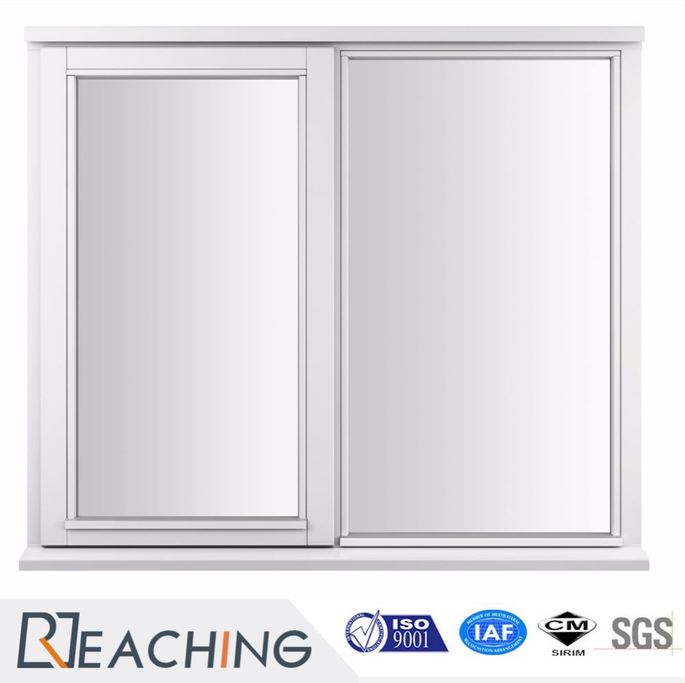 Plástico de la ventana de cristal de desplazamiento del PVC con la opción económica del marco de acero